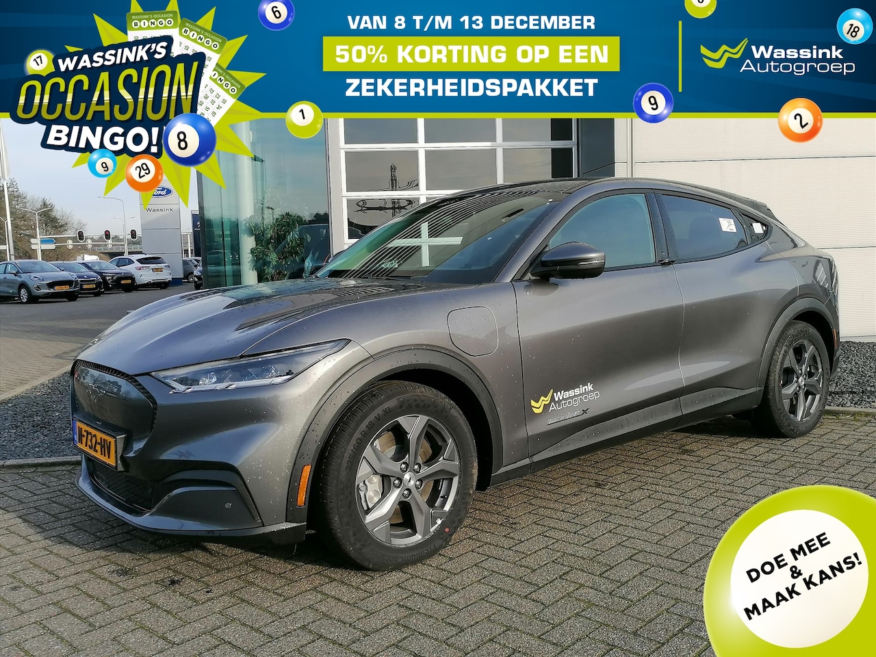 Ford Mustang Mach-E - 98kWh 294pk RWD Automaat 610km WLTP bereik | Trekhaak - AutoWereld.nl