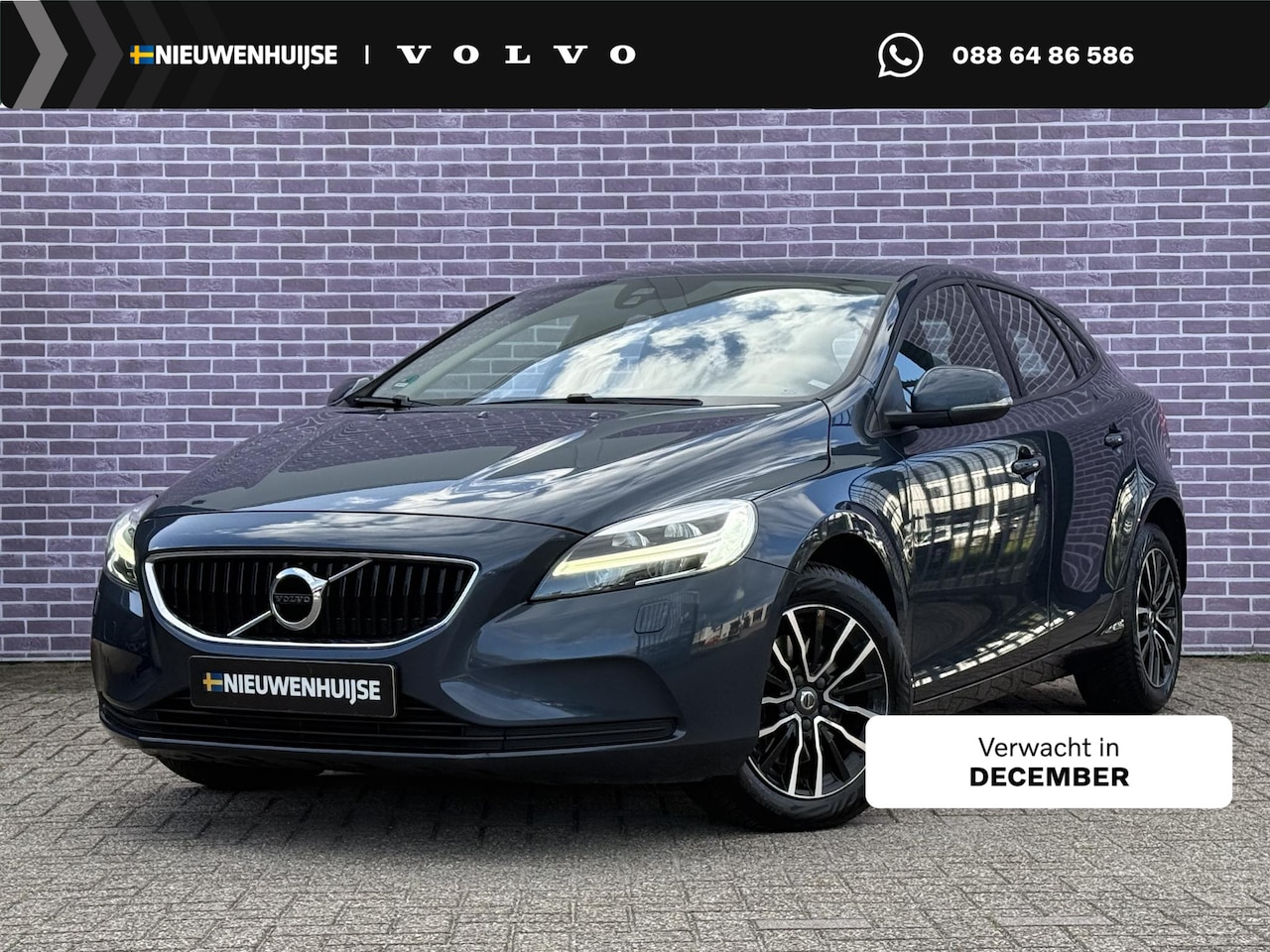 Volvo V40 - 1.5 T2 Polar+ | Leder | Stoelverwarming | DAB | Volvo on call | Parkeersensoren | High Per - AutoWereld.nl