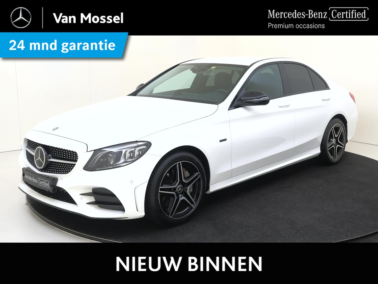 Mercedes-Benz C-klasse - 300e / Trekhaak / Night-Pakket / Stoelverwarming / Rij-assistentie / - AutoWereld.nl