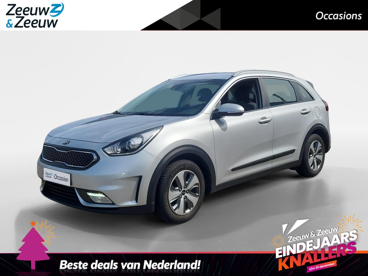 Kia Niro - 1.6i Hybrid DynamicLine 1e Eigenaar | Dealer onderhouden | Metallic lak | Trekhaak | Fabr - AutoWereld.nl