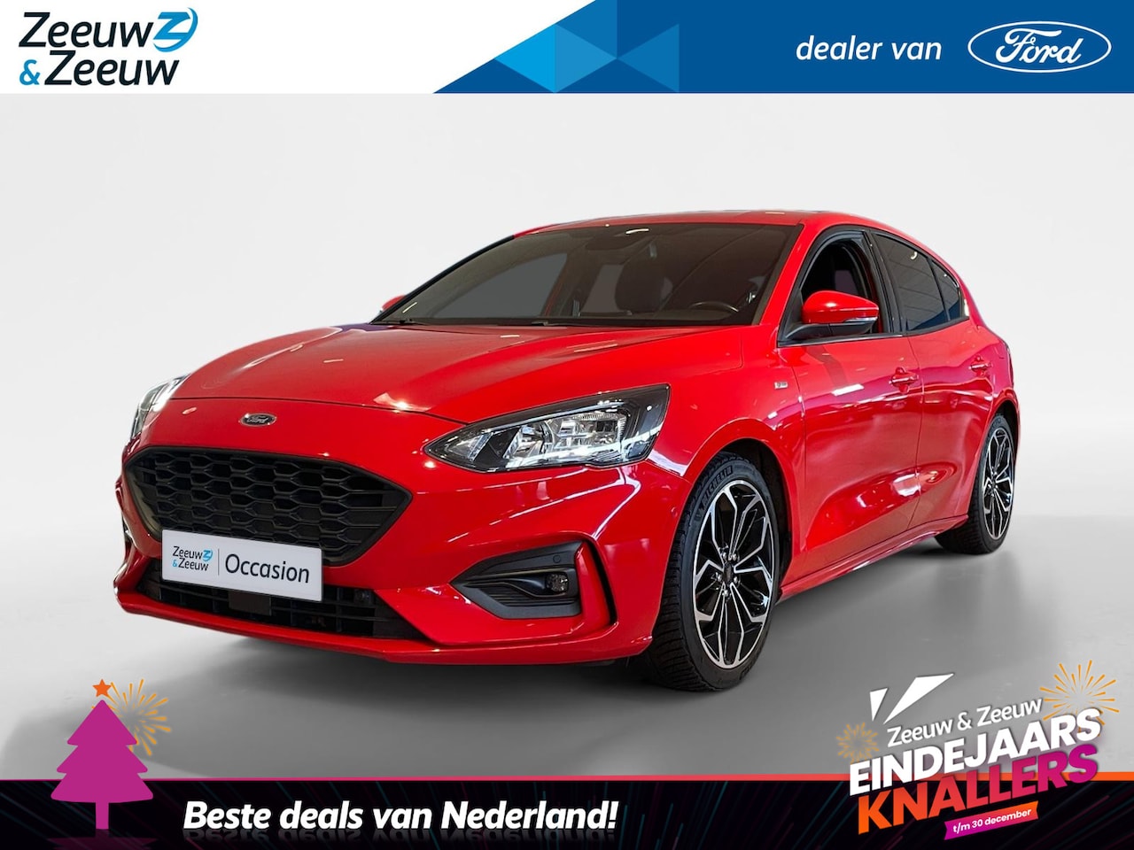 Ford Focus - 1.0 EcoBoost Hybrid ST Line X Business 18inch LM velgen| Navigatie | Bliss | Trekhaak - AutoWereld.nl