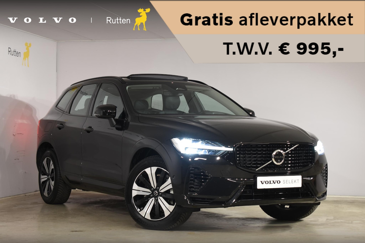 Volvo XC60 - T6 350PK Automaat Plug-in Hybrid AWD Plus Dark - AutoWereld.nl