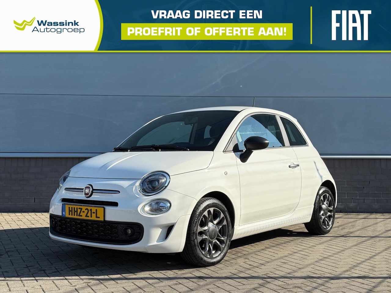 Fiat 500 - 1.0 70pk Hybrid Sport | Cruise Control | City Steering | Elektrische Ramen Voor | Sportstu - AutoWereld.nl