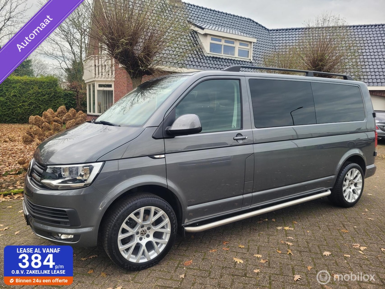 Volkswagen Transporter - 2.0 TDI L2H1 DC Autom, navi, trekhaak - AutoWereld.nl