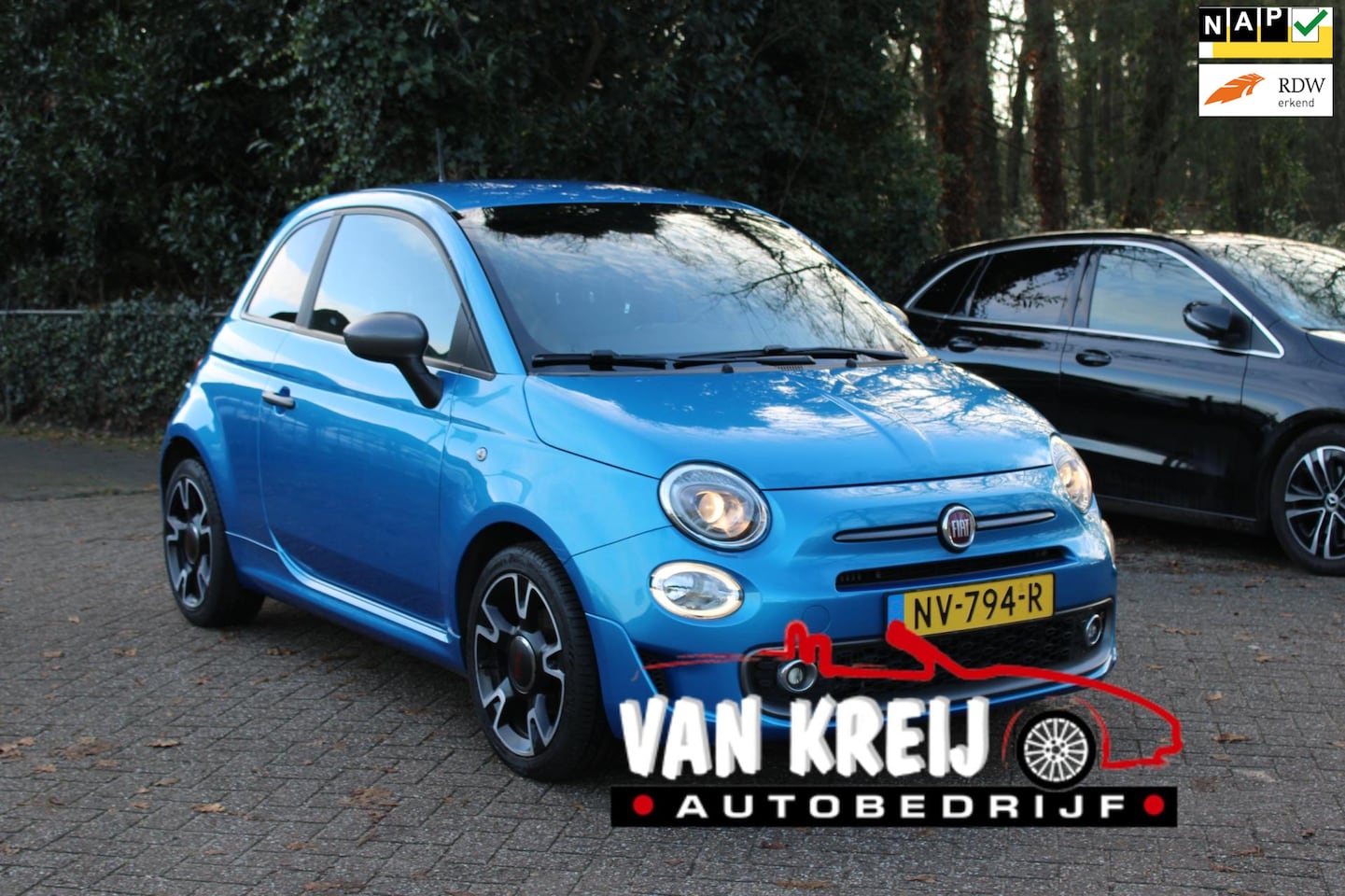 Fiat 500 - 0.9 TwinAir Turbo Sport 0.9 TwinAir Turbo Sport, Airco, Cruise, Carplay,Nap - AutoWereld.nl