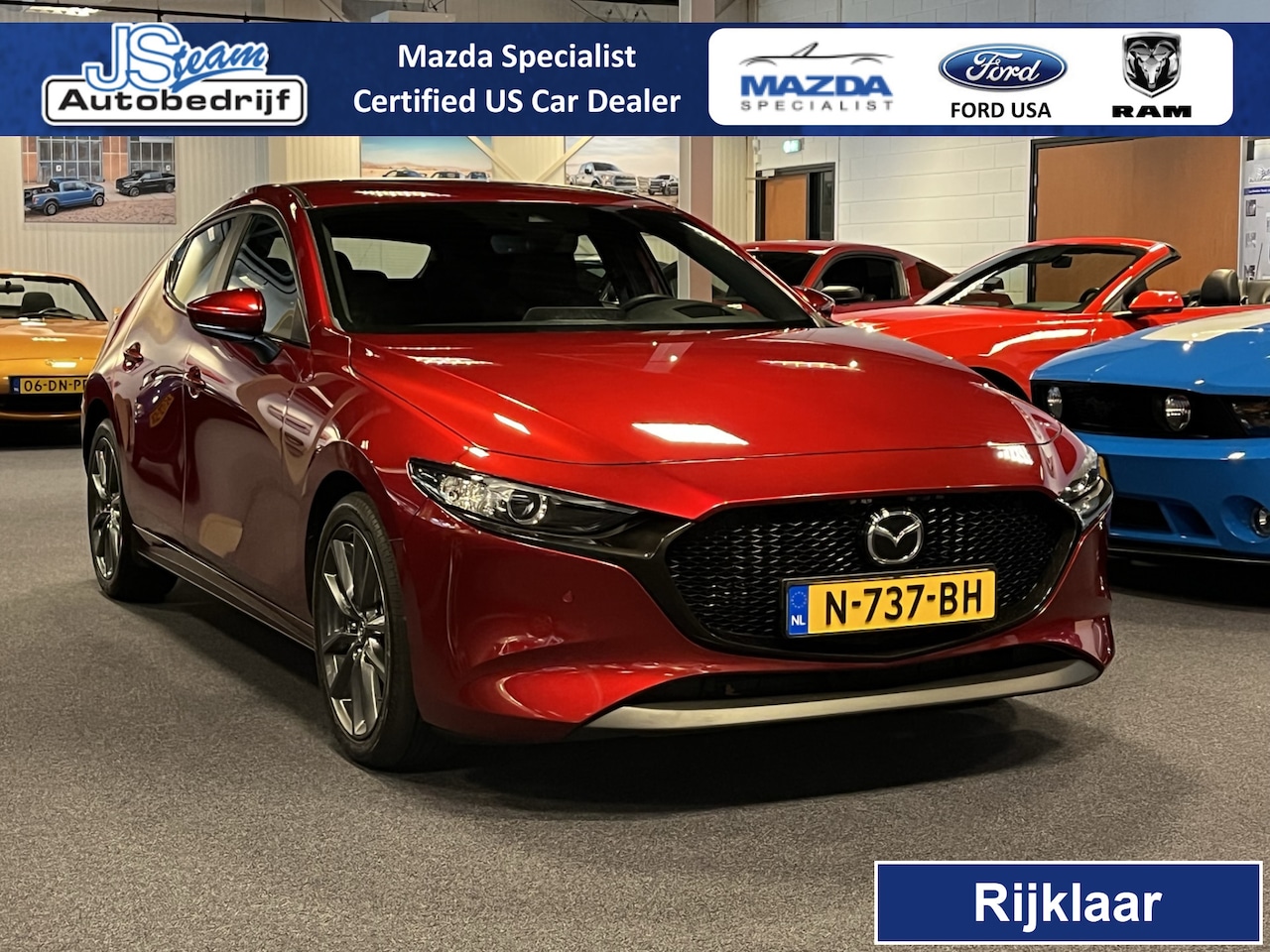 Mazda 3 - Hatchback 2.0 e-SkyActiv-G 122PK M Hybrid Comfort 18inch Adaptive Cruise Head Up Display C - AutoWereld.nl