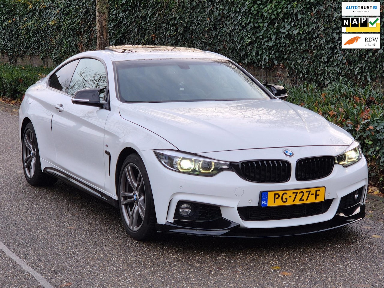 BMW 4-serie Coupé - M Sprt Schuifdak Coupé Apple CarPlay Nap NL High Executive F33 M4 uitlaat Spoiler - AutoWereld.nl