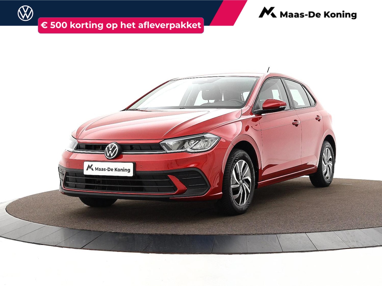 Volkswagen Polo - 1.0 TSI 95pk Life · Apple/Android Car Play · P-Sensoren · Airco · DAB · ACC · 15'' Inch · - AutoWereld.nl