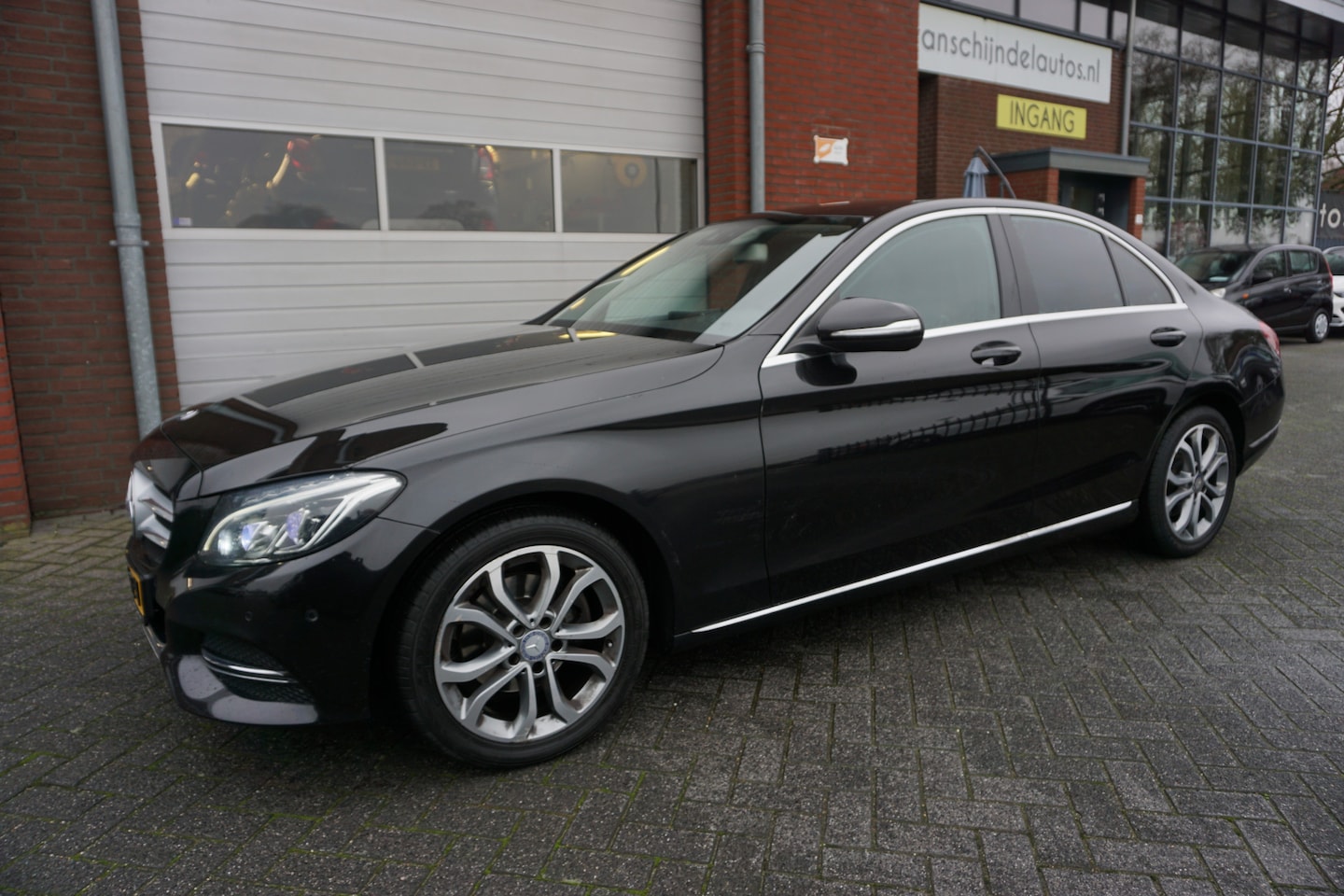 Mercedes-Benz C-klasse - 180 CDI LEASE EDITION ORIGINEEL NEDERLANDS FULL LED KOPLAMPEN LEDER NAVI CLIMA CRUISE BLUE - AutoWereld.nl