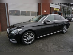 Mercedes-Benz C-klasse - 180 CDI LEASE EDITION ORIGINEEL NEDERLANDS FULL LED KOPLAMPEN LEDER NAVI CLIMA CRUISE BLUE