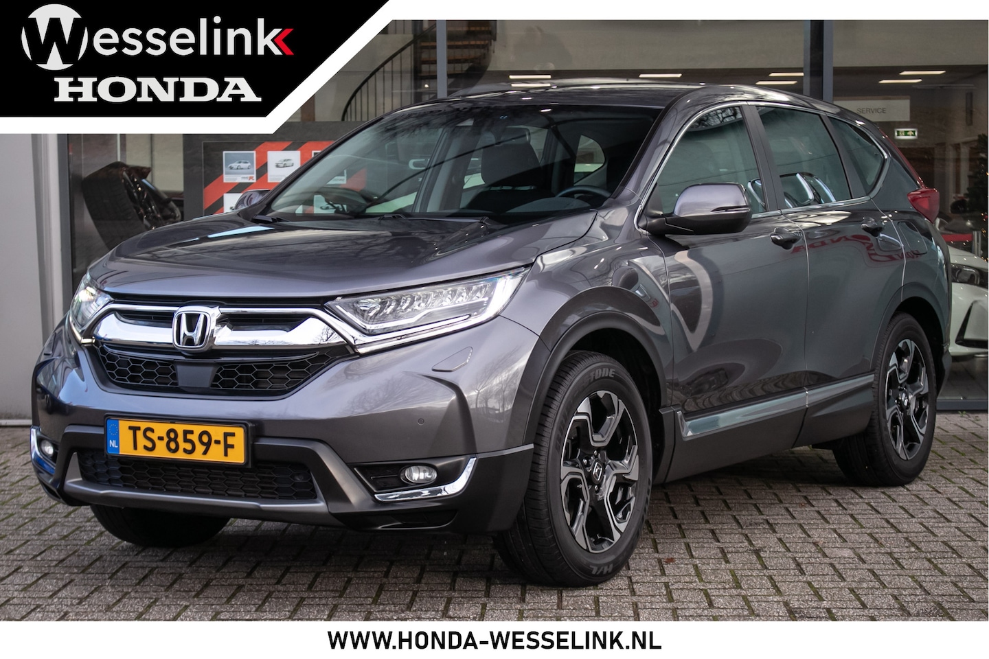 Honda CR-V - 1.5T Elegance - 1e Eig. | Dealer ond. | Trekhaak Wegklb. | - AutoWereld.nl