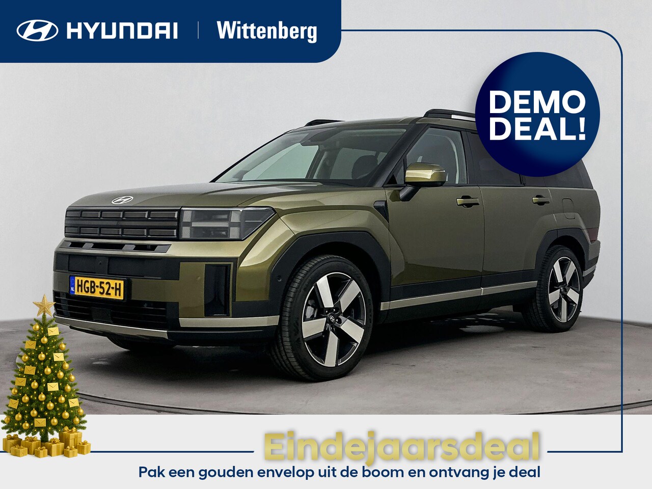 Hyundai Santa Fe - 1.6 T-GDI PHEV Premium Plus 4WD 7p. | Nu 60899,- !! | Leer | 360 Camera | Stoel + stuurver - AutoWereld.nl