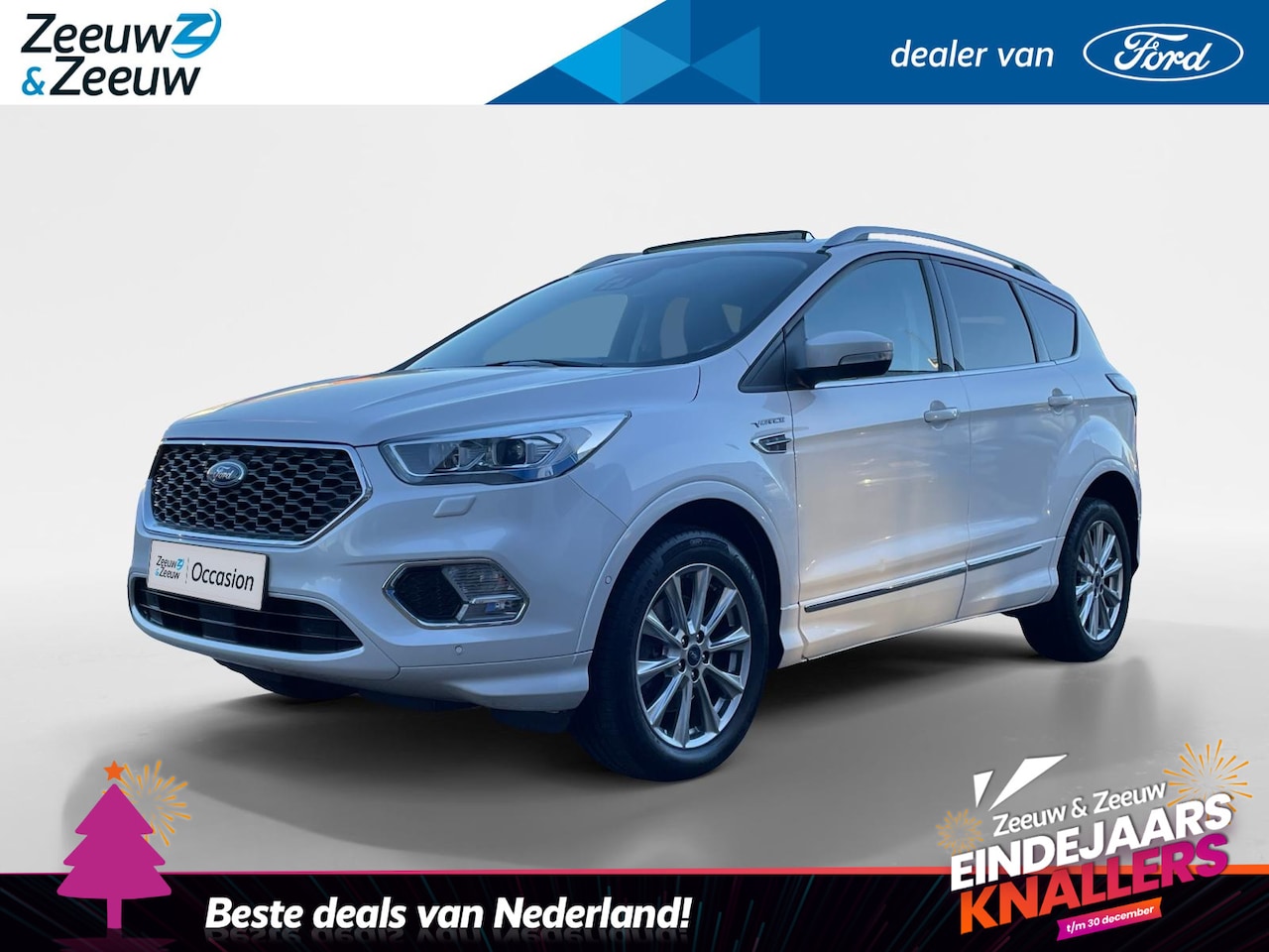 Ford Kuga - 1.5 EcoBoost Vignale | Leer | Automaat | Trekhaak | Nieuwe Motor - AutoWereld.nl