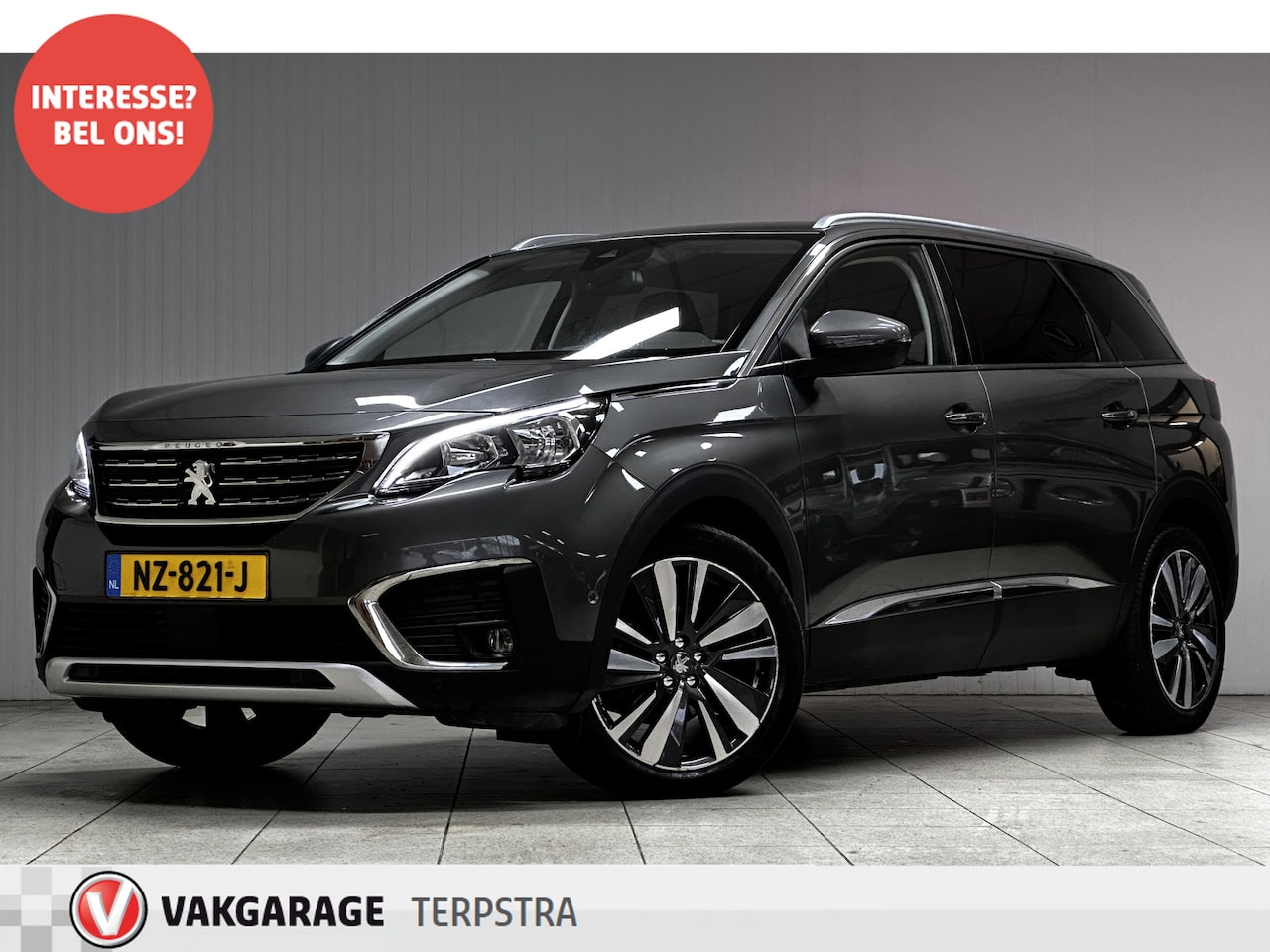 Peugeot 5008 - 1.2 PureTech Blue Lease Premium /D-Riem Verv. 161.000KM! /7-Persoons! /Trekhaak /Apple + A - AutoWereld.nl