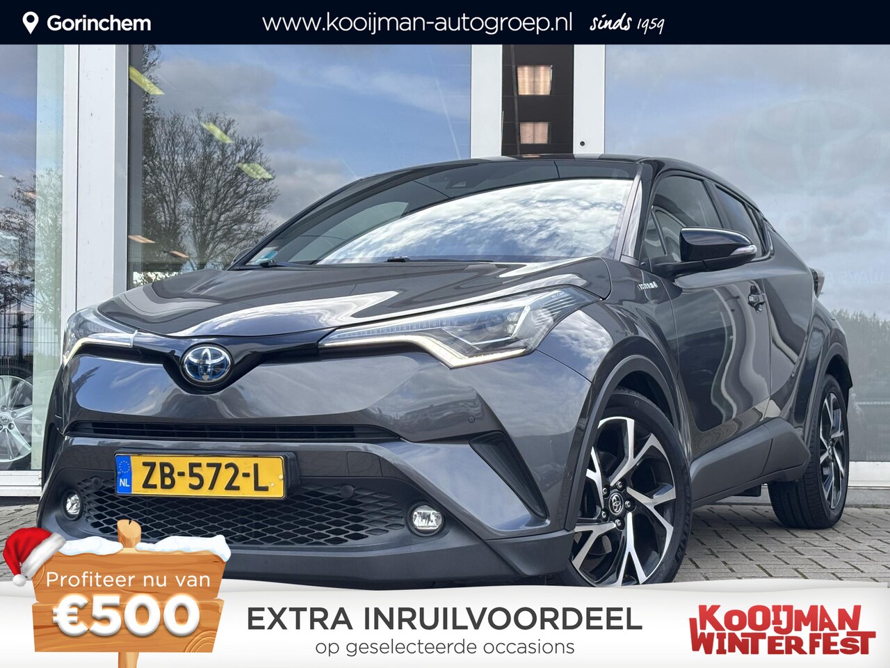 Toyota C-HR - 1.8 Hybrid Bi-Tone | Stoel en stuurverwarming | Navigatie | Blindspot | Toyota garantie to - AutoWereld.nl