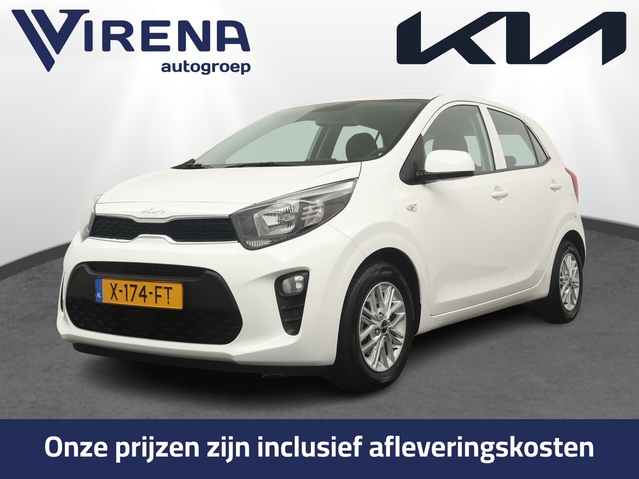 Kia Picanto - 1.0 DPi DynamicLine - Airco - Cruise Control - DAB - Appele Carplay/Android Auto Fabrieksg - AutoWereld.nl