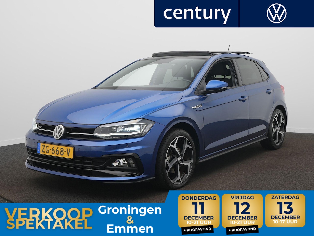 Volkswagen Polo - 1.0 TSI 115Pk Highline R-line - Panoramaschuif-kanteldak - Navigatie - LED - Climatronic - AutoWereld.nl