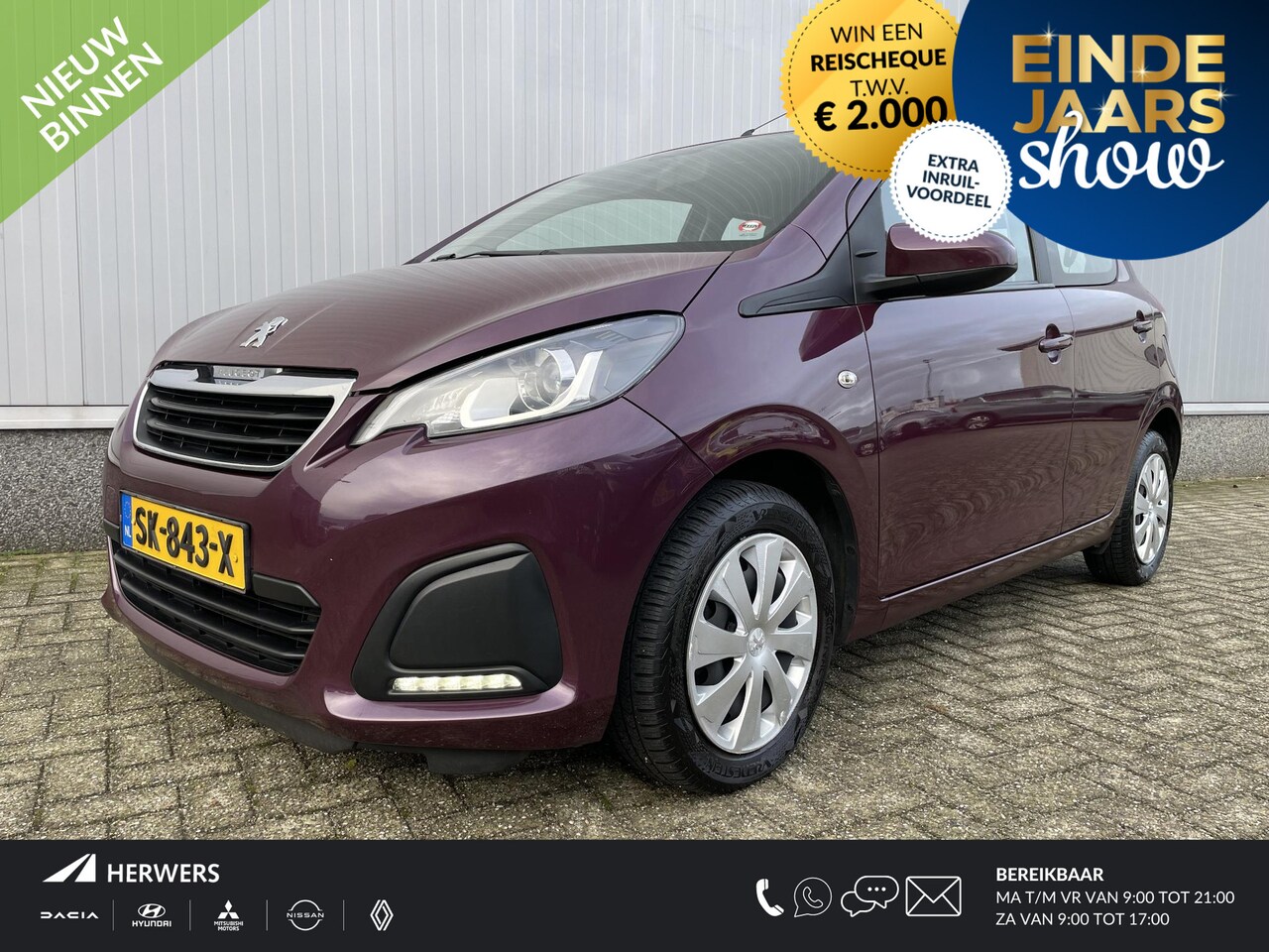 Peugeot 108 - 1.0 e-VTi Envy / Airco / Telefoon / Radio CD / CDV / Elektrisch bedienbare ramen / Airbags - AutoWereld.nl