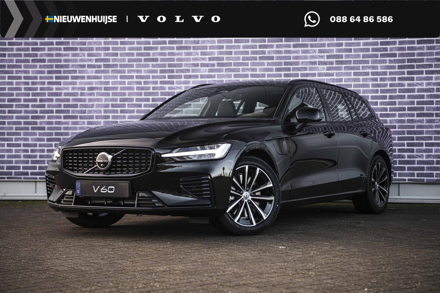 Volvo V60 - 2.0 T8 Plug-in hybrid AWD Ultra Dark Performance Edition | Polestar Tuning | Black Pack | - AutoWereld.nl
