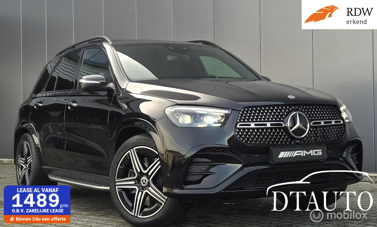 Mercedes-Benz GLE-Klasse - 450 d 4MATIC V6 Premium Plus 2xAMG Distr Panorama Nightpakket Grijs kenteken * DIRECT RIJD - AutoWereld.nl