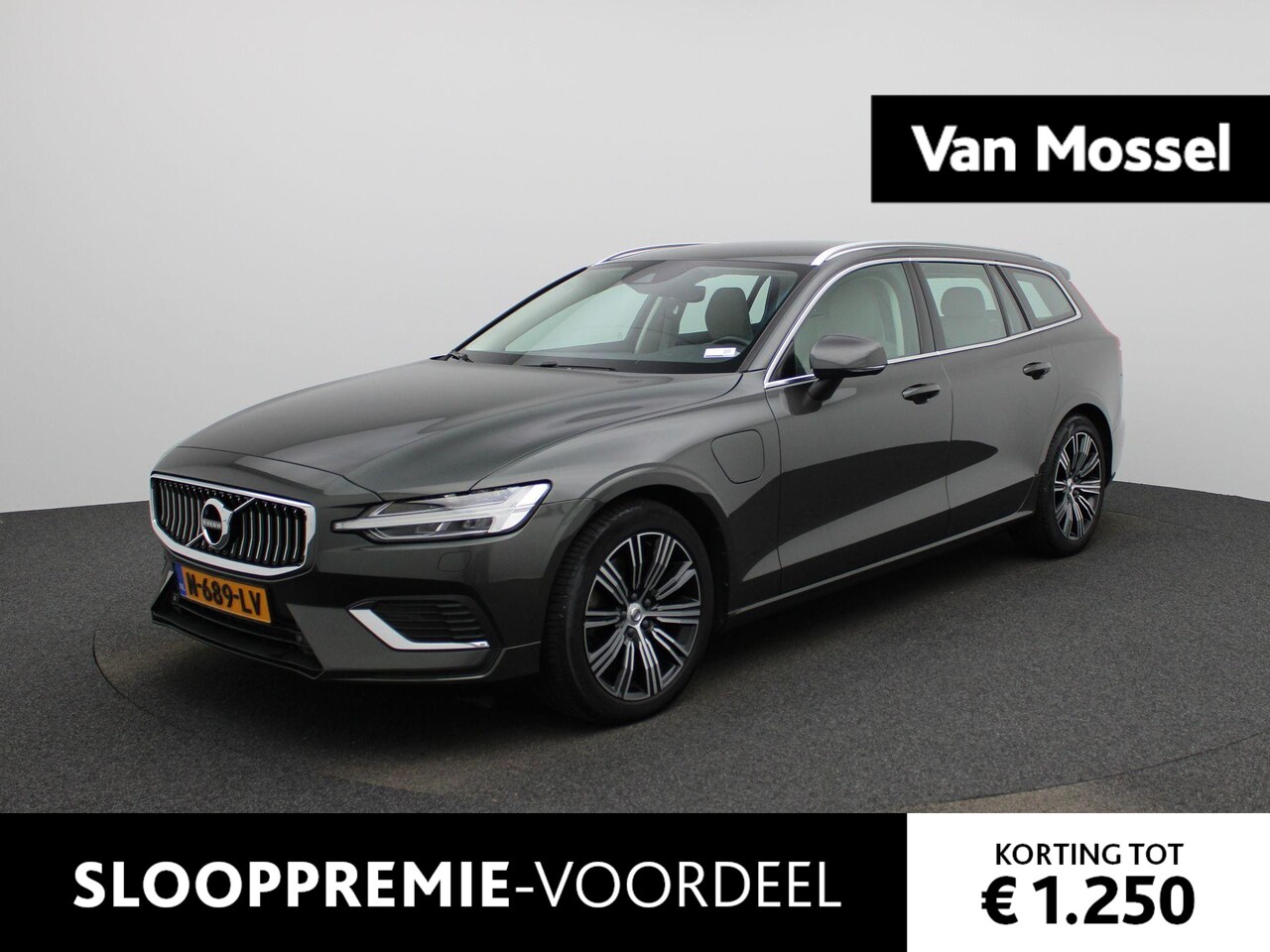 Volvo V60 - 2.0 T6 Recharge AWD Inscription | LEDER | CAMERA | NAVIGATIE | PARKEERSENSOREN - AutoWereld.nl