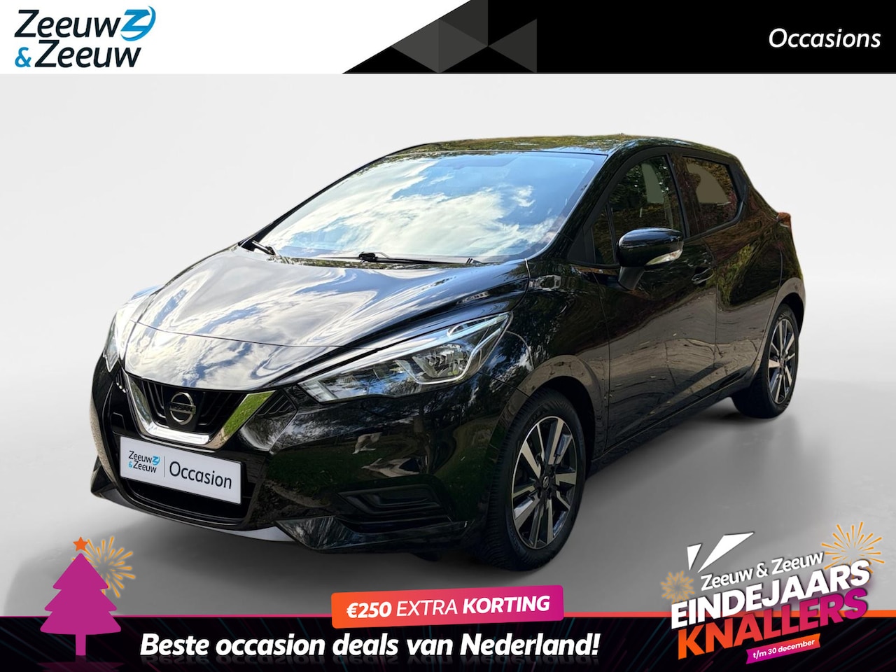 Nissan Micra - 1.0L Acenta Apple Carplay/Android Auto , lichtmetalen velgen 16" , airco , tel , cruise . - AutoWereld.nl