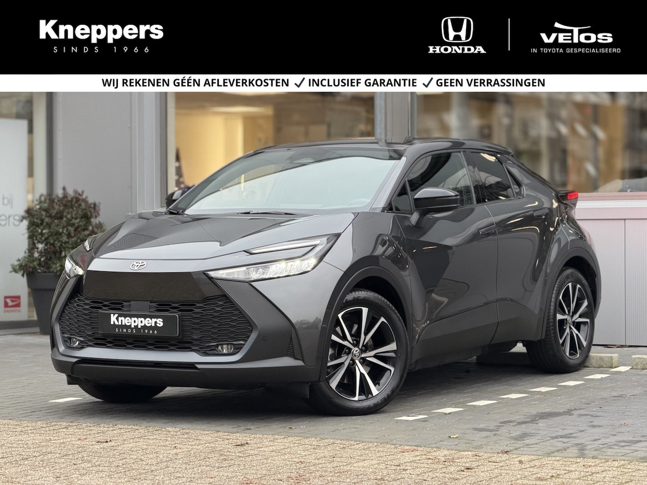 Toyota C-HR - 2.0 Plug-in Hybrid 220 Dynamic Dodehoekdetectie, Navigatie, Parkeersensoren V + A , All-in - AutoWereld.nl