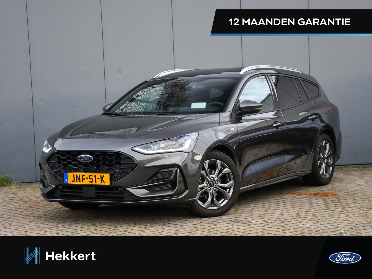 Ford Focus Wagon - ST Line X 1.0 EcoBoost Hybrid 155pk Automaat DODE HOEK | WINTER PACK | HUD | 17''LM | ADAP - AutoWereld.nl