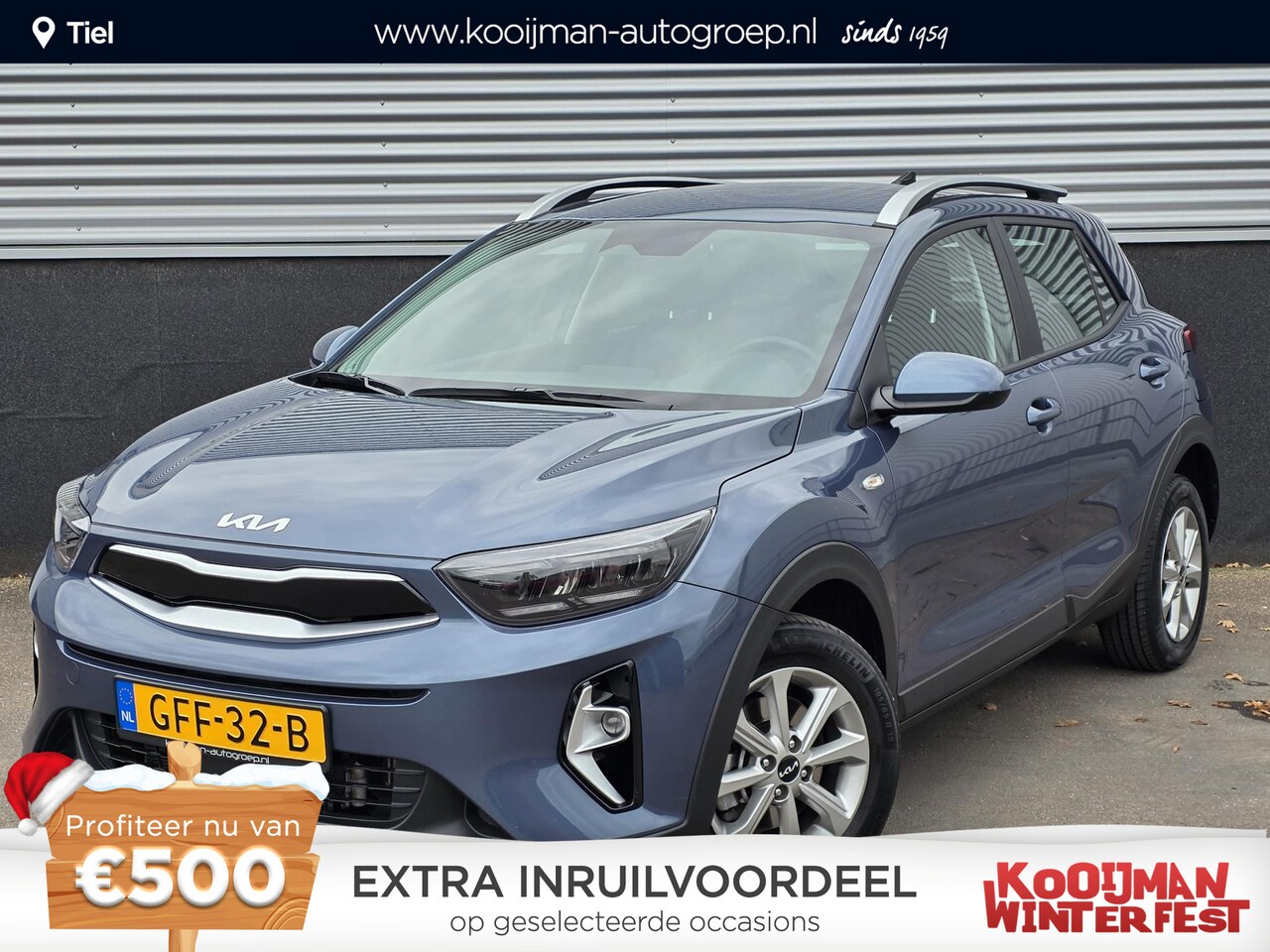 Kia Stonic - 1.0 T-GDi MHEV DynamicLine Navigatie, Apple CarPlay/Android Auto, achteruitrij camera, cru - AutoWereld.nl
