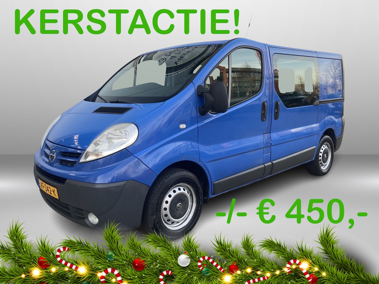 Nissan Primastar - 2.0 dCi L1H1 DC Visia Airco | Extra zware veren | Dubbele schuifdeur | Trekhaak | 3 persoo - AutoWereld.nl