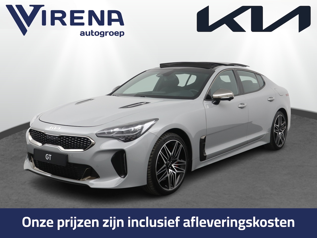 Kia Stinger - 3.3 Twin Turbo V6 AWD GT Automaat - 370PK - Schuif-/kanteldak - Stoelverwarming-/ventilati - AutoWereld.nl