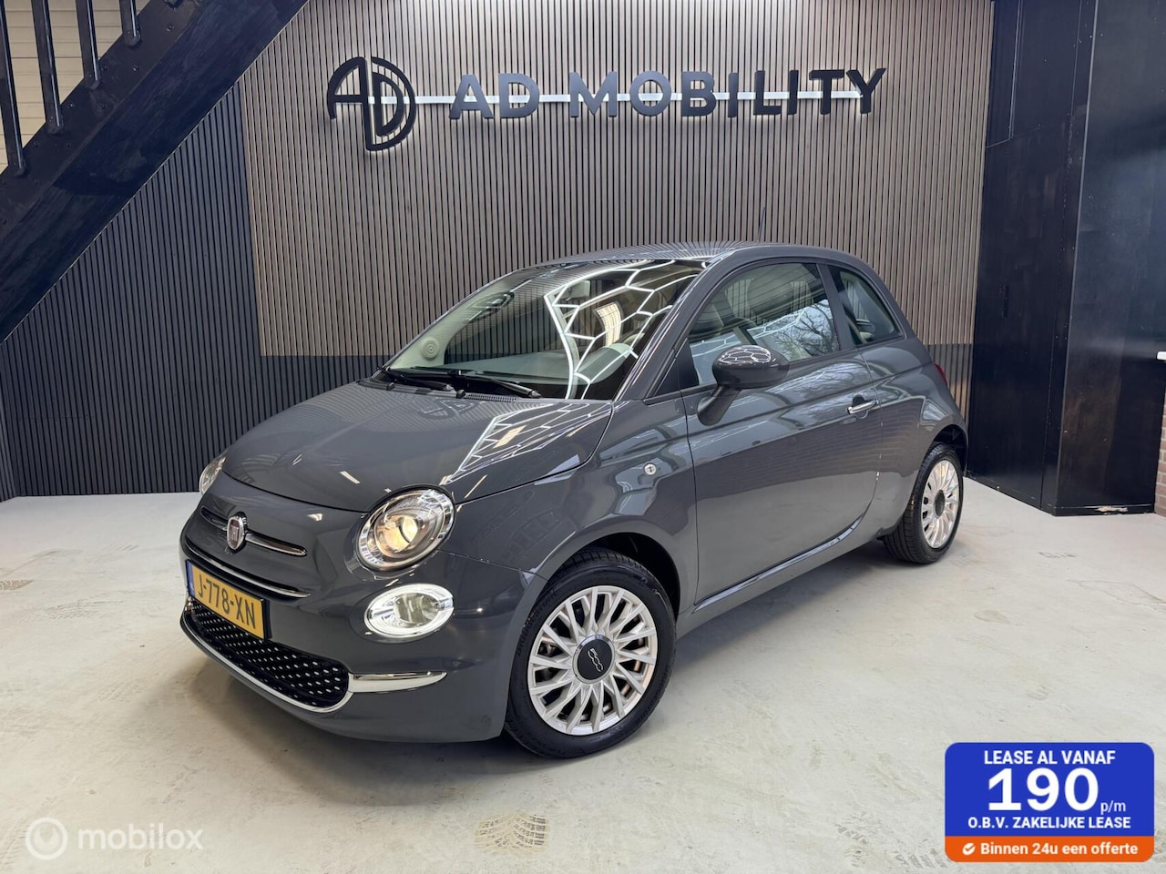 Fiat 500 - 1.0 Hybrid Lounge ZEER LAGE KM´S NAP - AutoWereld.nl
