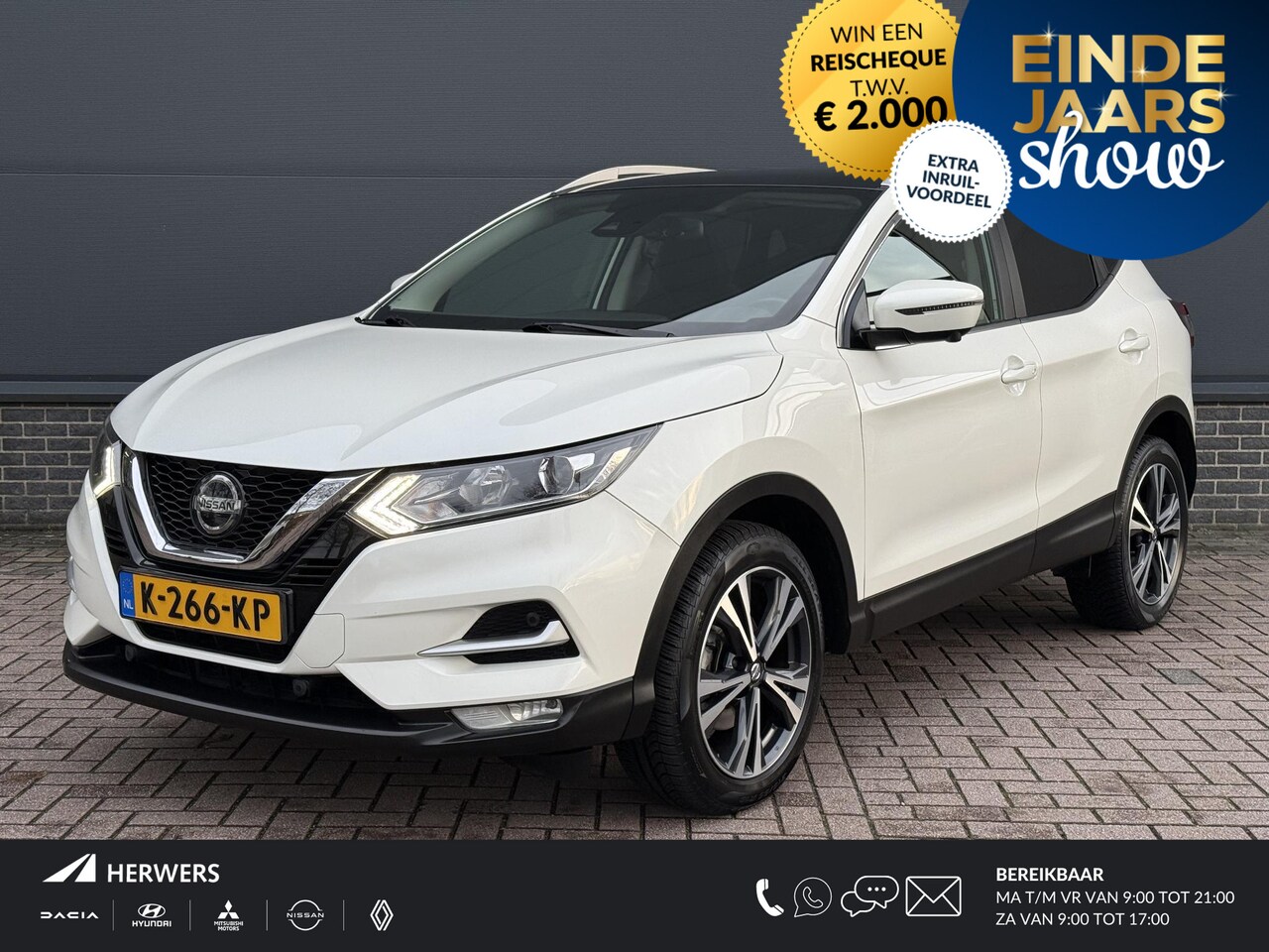 Nissan Qashqai - 1.3 DIG-T N-Connecta / Dealer Onderhouden / Trekhaak / 1500KG Trekgewicht / Panorama / 360 - AutoWereld.nl