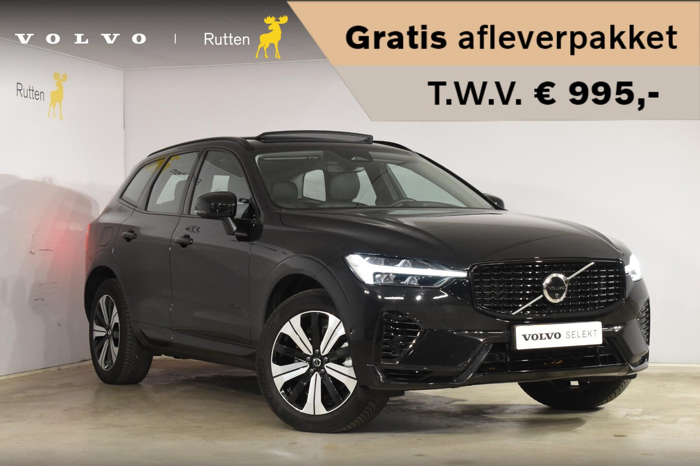 Volvo XC60 - T6 350PK Automaat Plug-in Hybrid AWD Plus Dark / Navigatie / 360 Camera / Adaptieve Cruise - AutoWereld.nl