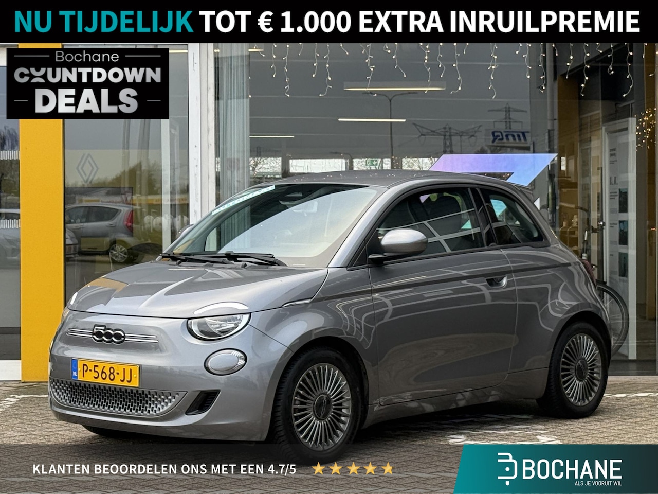 Fiat 500 - Icon 42 kWh | NAP | Eerste eigenaar | Pack Winter | Navigatie | Climate Control | Cruise C - AutoWereld.nl