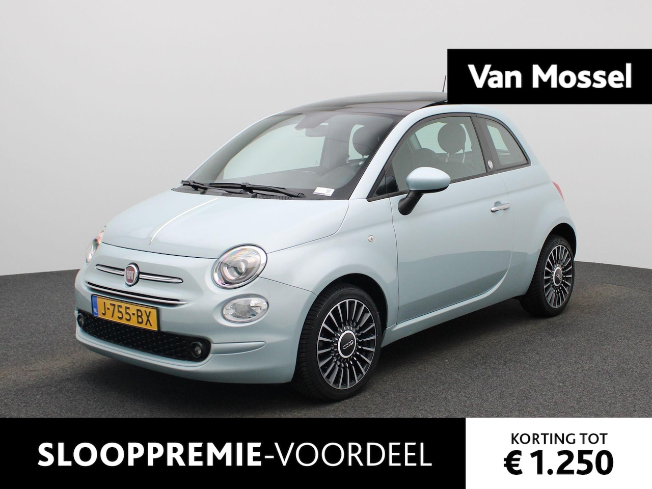 Fiat 500 - 1.0 Hybrid Launch Edition | LMV | SCHUIFDAK! | Parkeer sensoren | Half leder | Cruise cont - AutoWereld.nl