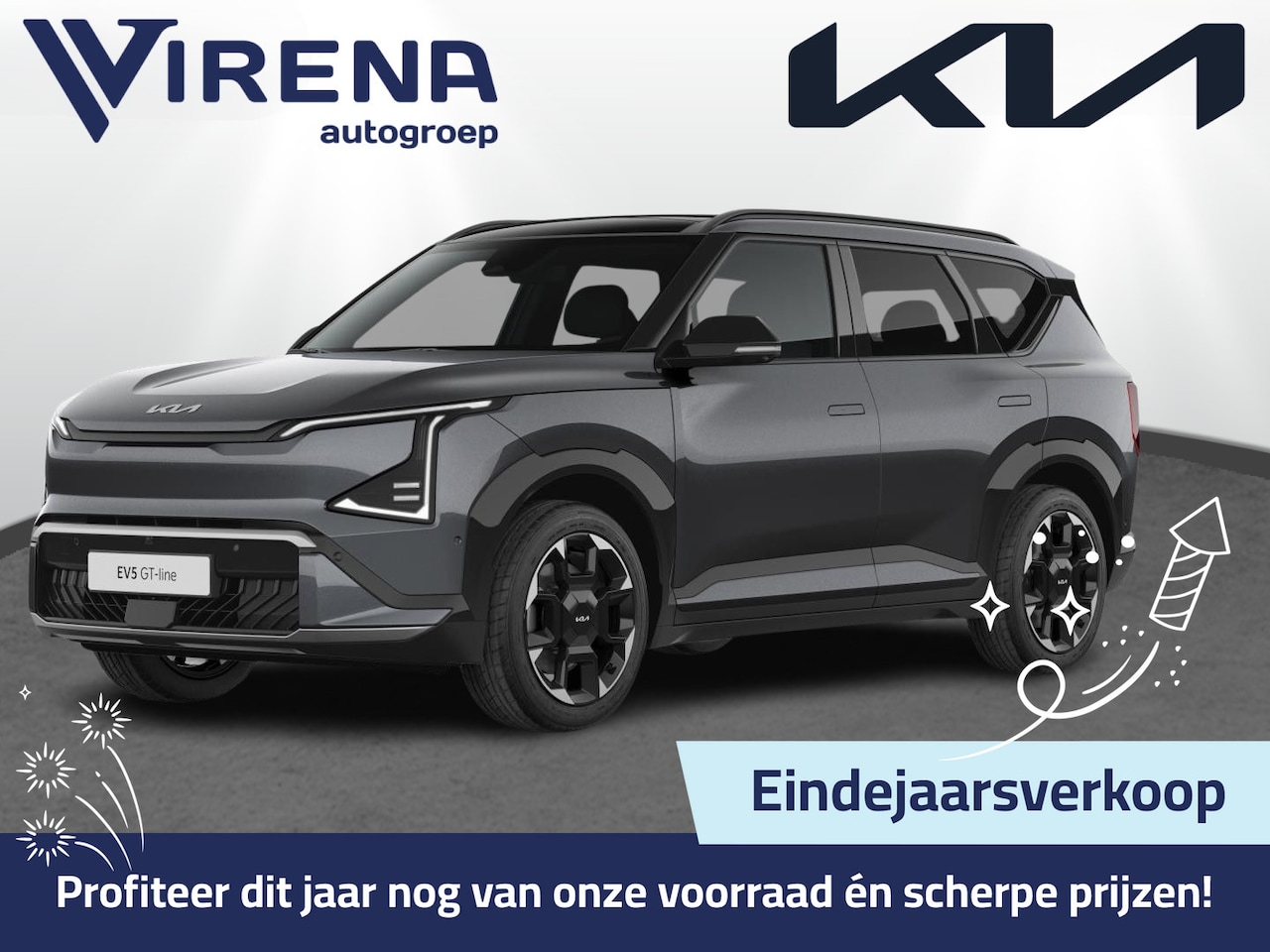 Kia EV5 - GT-Line Business Edition 81.4 kWh - 1.200 kg trekgewicht - Panoramadak met schuif-/kantelf - AutoWereld.nl