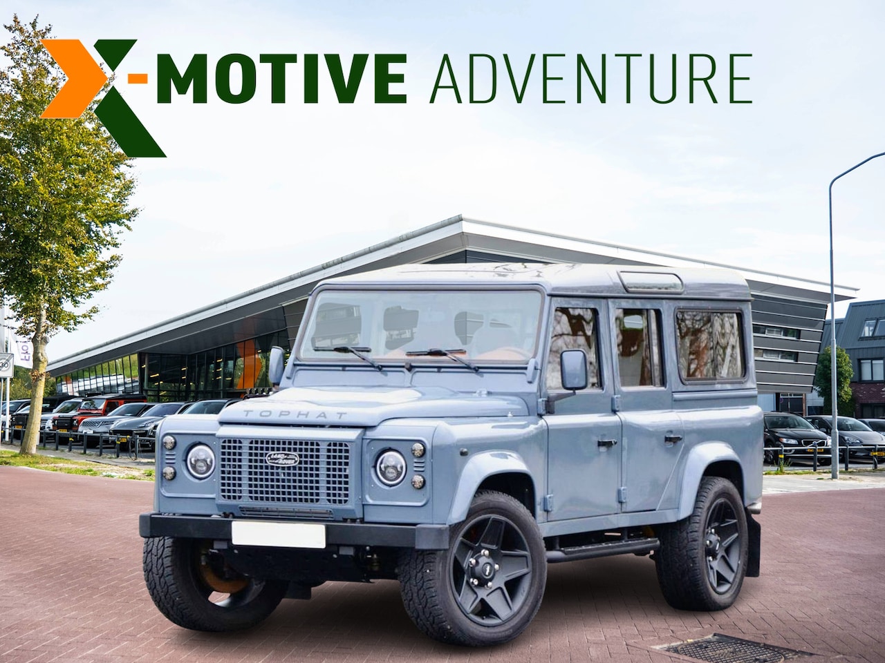 Land Rover Defender - Tophat 6.2 V8 H6 Corvette 7-pers. Tophat 6.2 V8 H6 Corvette 7-pers. | Luchtvering | Carbon - AutoWereld.nl