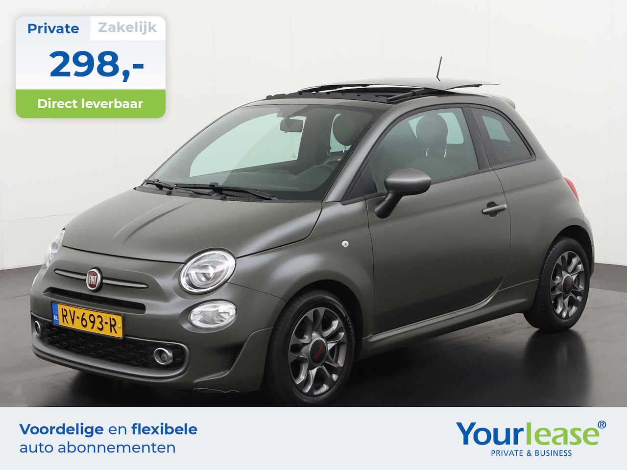 Fiat 500 - 0.9 TwinAir Turbo Sport | All-in 298,- Private Lease | Direct uit voorraad - AutoWereld.nl