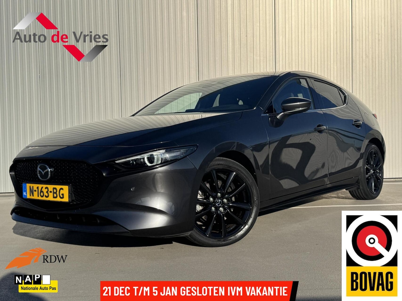 Mazda 3 - 2.0 e-SkyActiv-X M Hybrid 186 Luxury|Navi|Leder - AutoWereld.nl