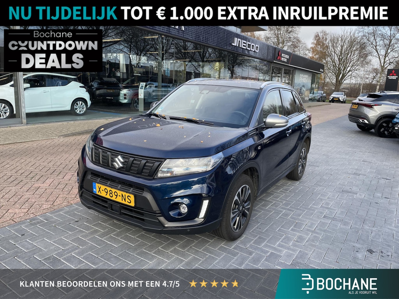 Suzuki Vitara - 1.5 Hybrid Style Rhino Edition | Panoramadak | Carplay/Android | Achteruitrijcamera | - AutoWereld.nl