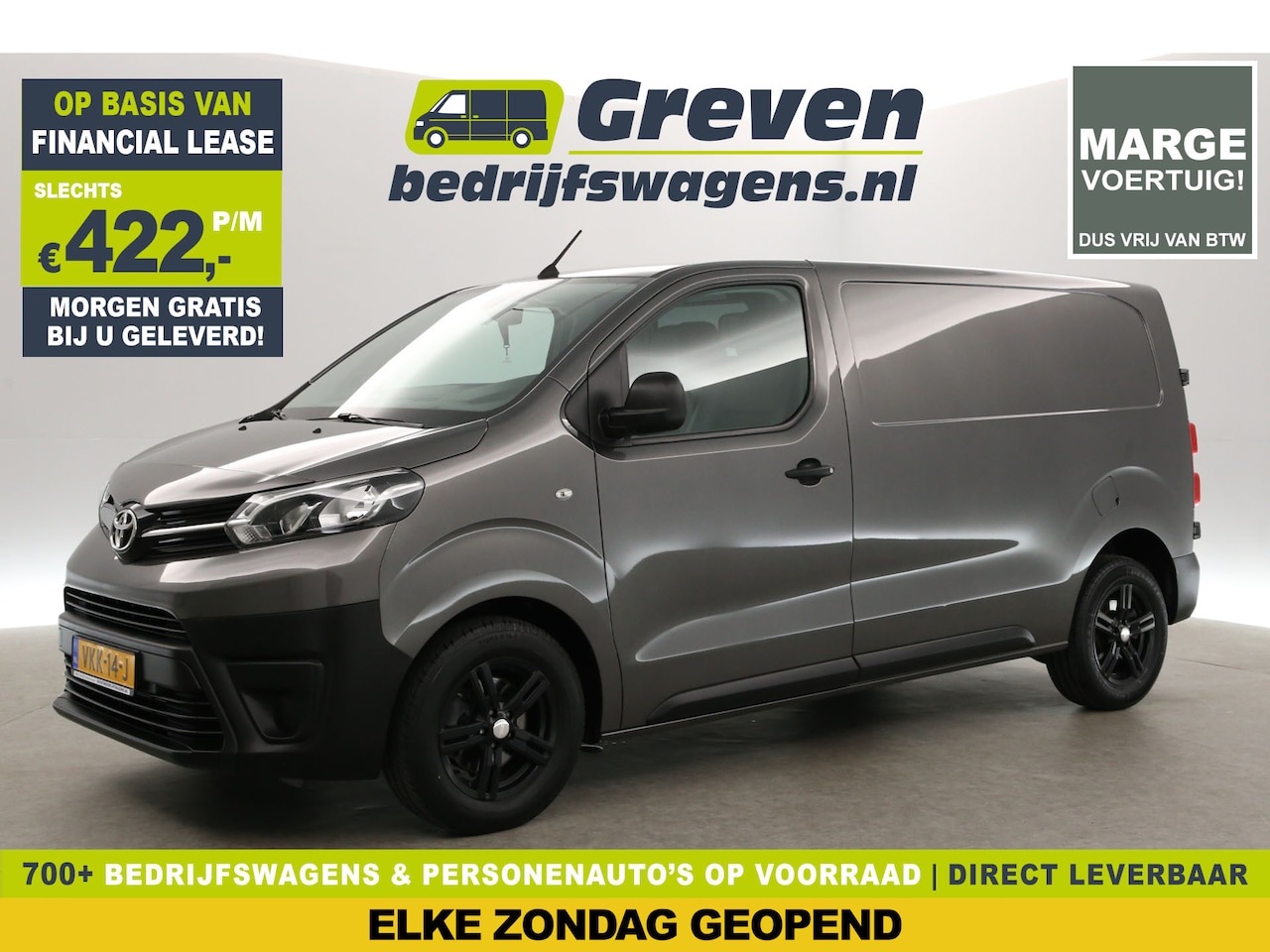 Toyota ProAce - 2.0 D-4D Navigator L2H1 | MARGE | Automaat | 3-Zits | Airco | Trekh. | Cruise | Carplay | - AutoWereld.nl