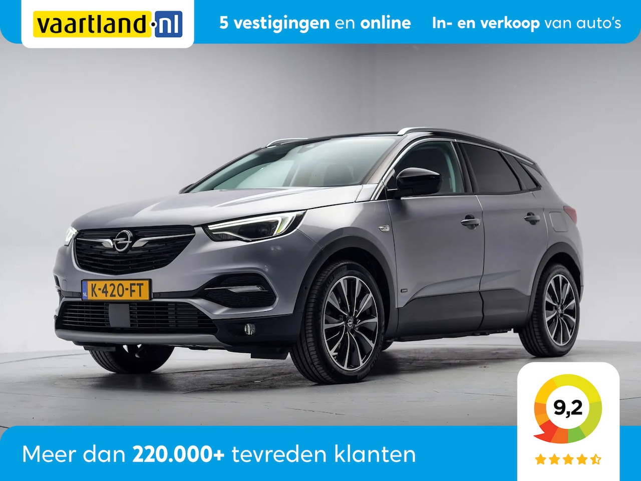 Opel Grandland X - 1.6 Turbo Hybrid Innovation [ LED Navi Leder Camera Trekhaak ] - AutoWereld.nl