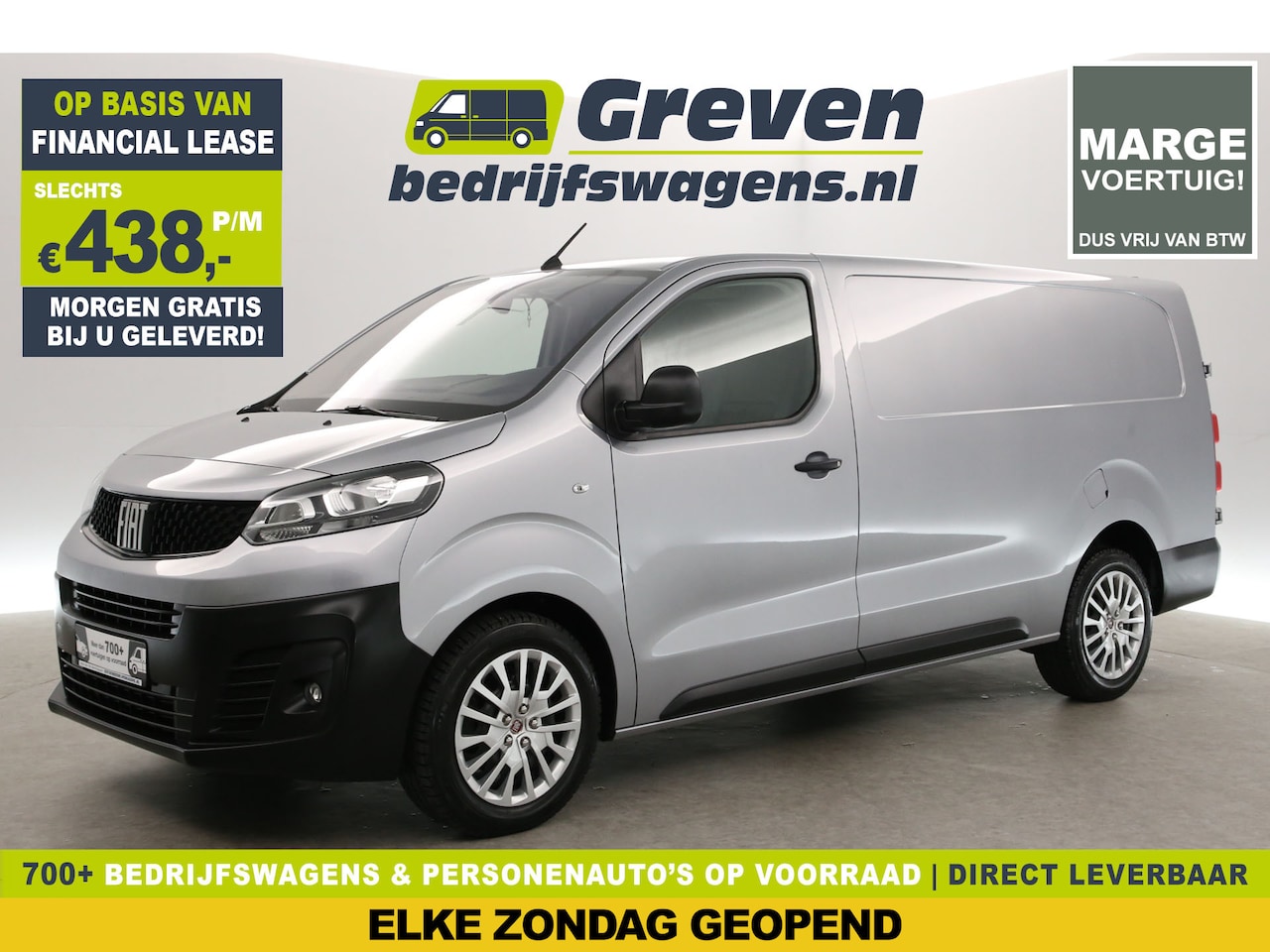 Fiat Scudo - 2.0 MultiJet L3H1 | 145PK | MARGE | Automaat | 360° Camera | 3-Zits | Airco | Carplay | Cr - AutoWereld.nl
