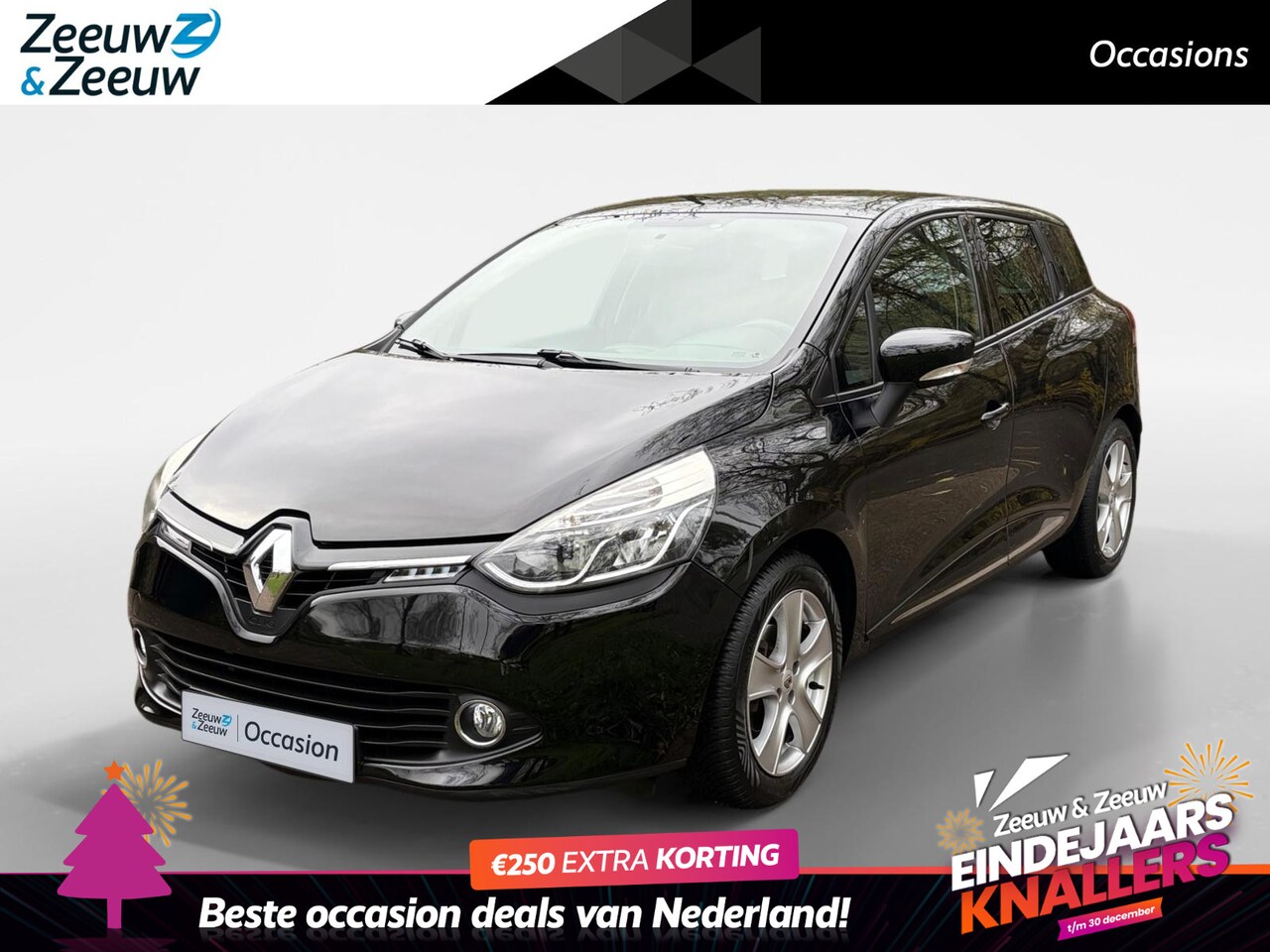 Renault Clio Estate - 0.9 TCe Dynamique Navi , panoramadak , parkeersensor , cruise , tel , lm velgen , airco. - AutoWereld.nl