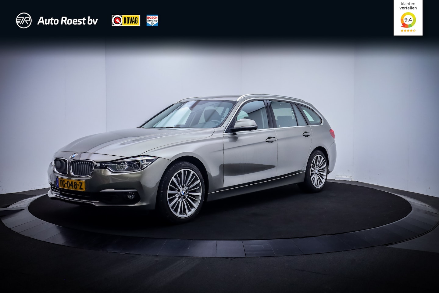 BMW 3-serie Touring - 320iA LUXURY Line FULL LED | LEDER | DIGIDASH | STOELVERW | ELEK KLEP | LMV 18'' | DAB | C - AutoWereld.nl