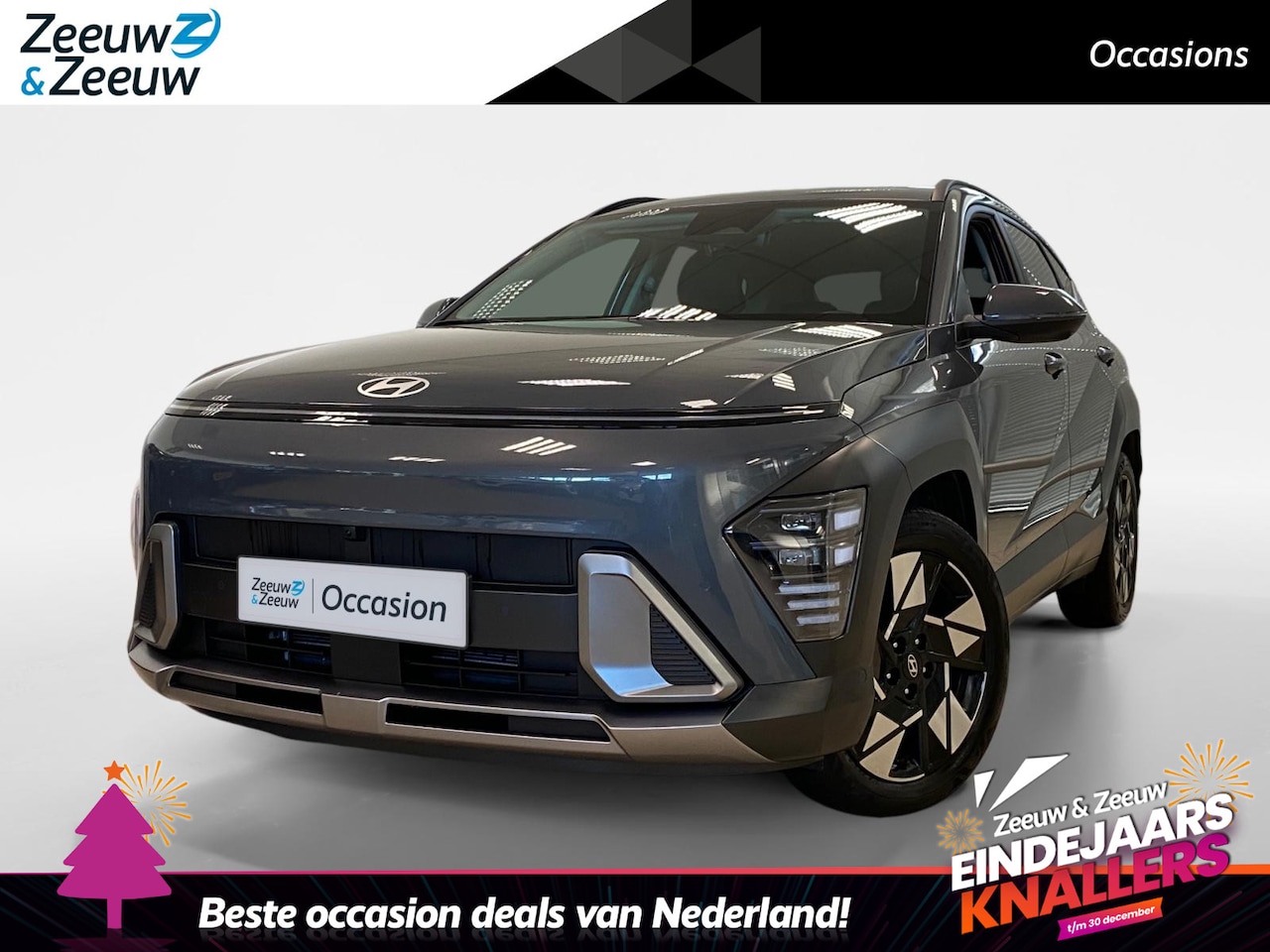 Hyundai Kona - 1.6 HYBRID | PREMIUM | LEDER | NL-AUTO | - AutoWereld.nl