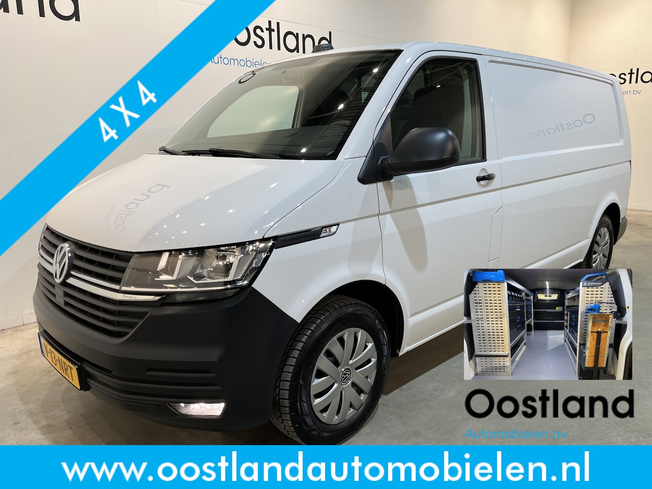 Volkswagen Transporter - 2.0 TDI L2H1 4Motion 150 PK Automaat / Euro 6 / Servicebus / Sortimo Inrichting / Airco / - AutoWereld.nl