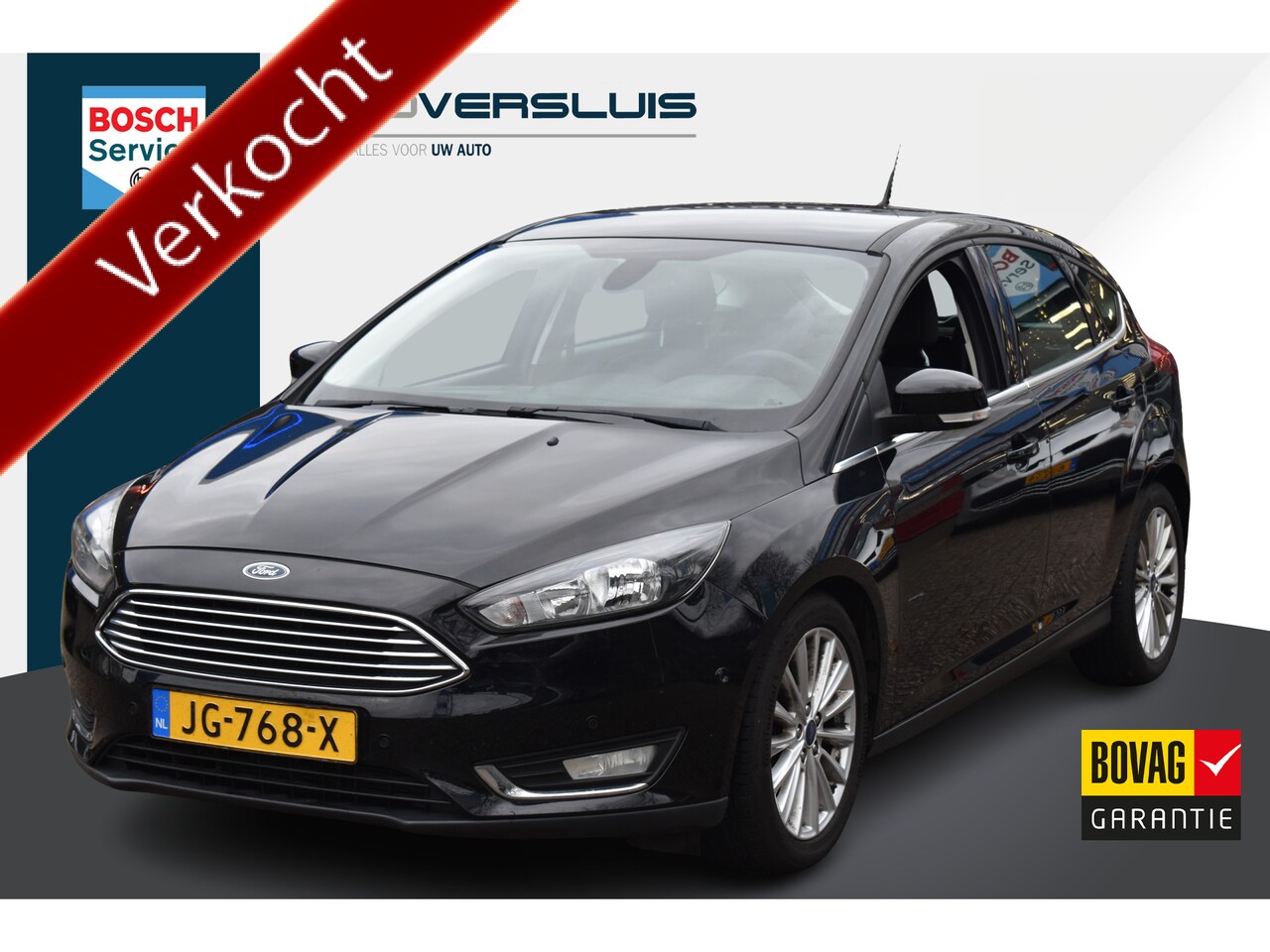 Ford Focus - 1.0 Titanium 1e Eigenaar | Navigatie | Trekhaak | 100% Onderhouden | 12 mnd BOVAG garantie - AutoWereld.nl