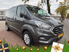 Ford Transit Custom - 300 2.0 TDCI 130pk L2 H1 Limited Automaat 3persoons Airco/ECC, Navigatie, Camera 1e Eigena